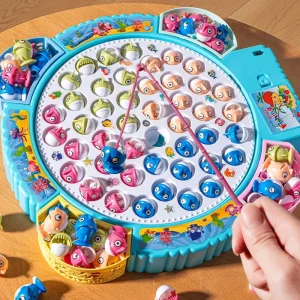 Fishing Toys Hook Electric Spin With Music Size Models Optional Blue And Pink Toys And Gifts For Kids Cute Stickers Practi 250328