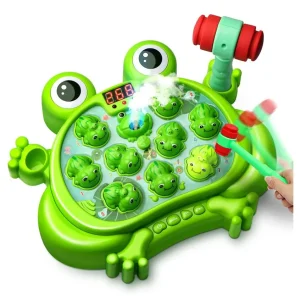 Baby Toy Toys For 2 3 4 5 Year Old Boy Toddler Age 24 Whack A Frog Game With Modes 45 Levels 9 Music Spray And Lightup Gifts Early Lea Otjqb